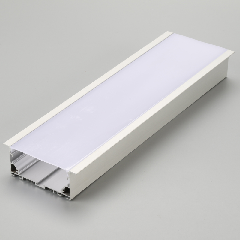 Led hliníkový profil PC difuzor / plochý tvar